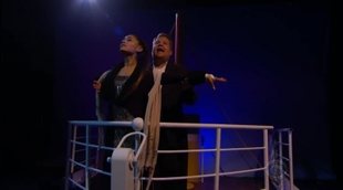 Ariana Grande and James Corden create their 'Titanic' musical