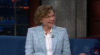 Annette Bening reveals de identity of her charactor for 'Captain Marvel' on The Late Show with Stephen Colbert