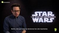 J.J. Abrams ('Star Wars: The Rise of Skywalker'): "Rian and I are in the same side"