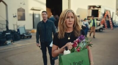 Super Bowl 2024 Uber Eats Spot with Jennifer Aniston y David Schwimmer