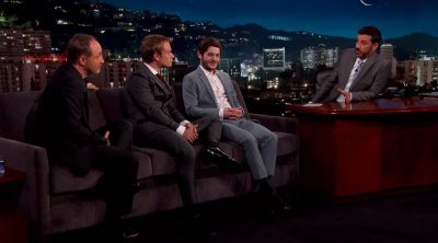 Theon and Ramsay Bolton kiss on Jimmy Kimmel